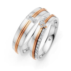 Cặp Nhẫn Cưới 14K Kim Cương The Marleys