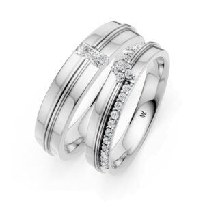 Cặp Nhẫn Cưới 14K Kim Cương The Marleys