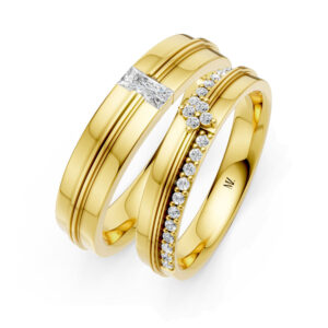 Cặp Nhẫn Cưới 14K Kim Cương The Marleys