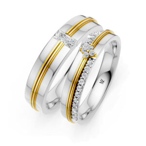 Cặp Nhẫn Cưới 14K Kim Cương The Marleys