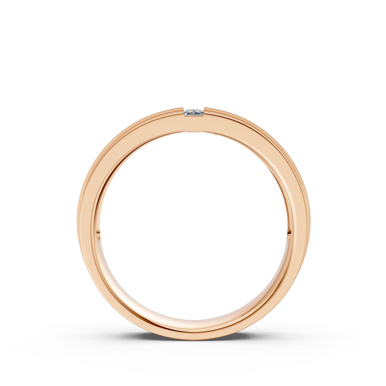 JDR2601-M-F-KR Nhẫn Cưới Nam 18K Kim Cương The Marleys