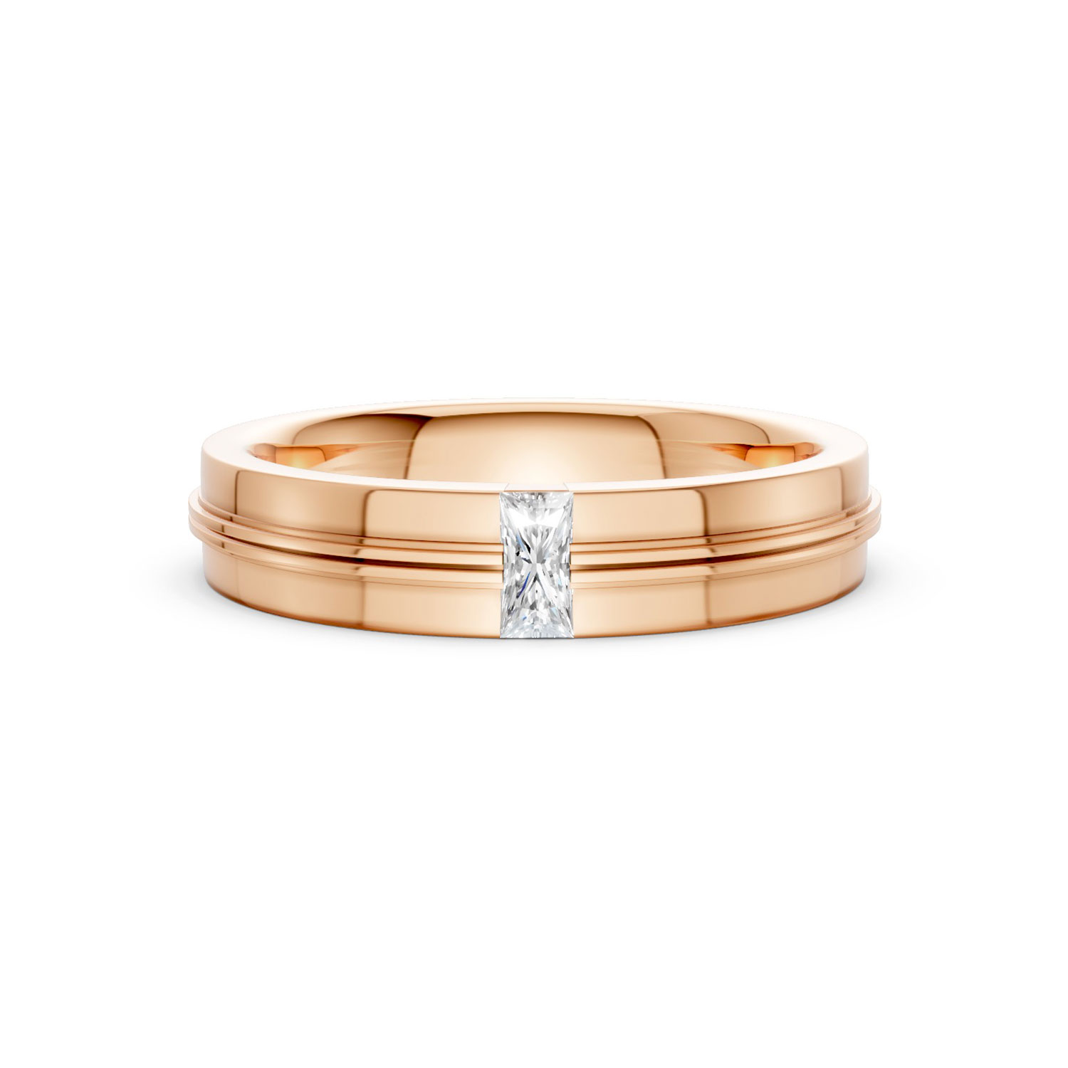 JDR2601-M-T-KR Nhẫn Cưới Nam 18K Kim Cương The Marleys