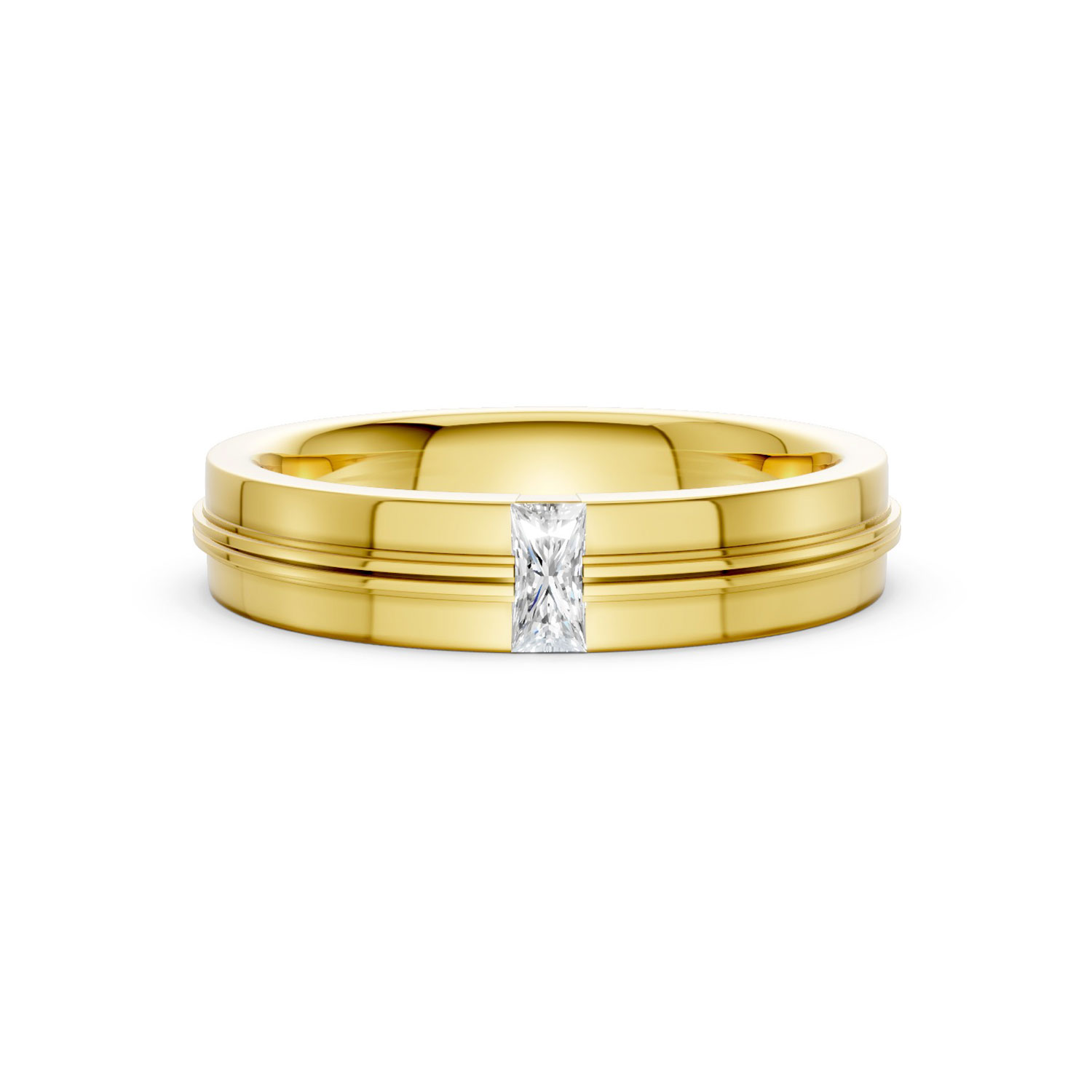 JDR2601-M-T-KY Nhẫn Cưới Nam 18K Kim Cương The Marleys