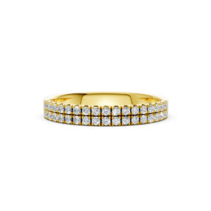 Nhẫn Cưới Nữ 14K CZ The Clares - Slim Design(Solid Band)