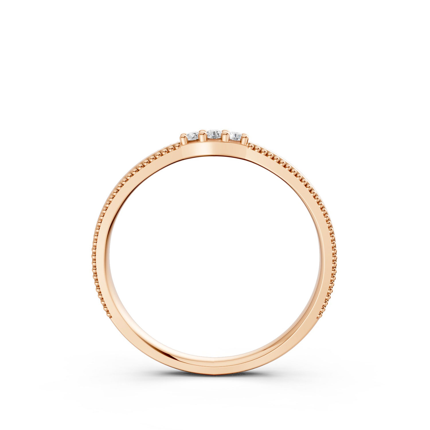 JDR2604-L-F-KR Nhẫn Cưới Nữ 10K CZ The Mikels