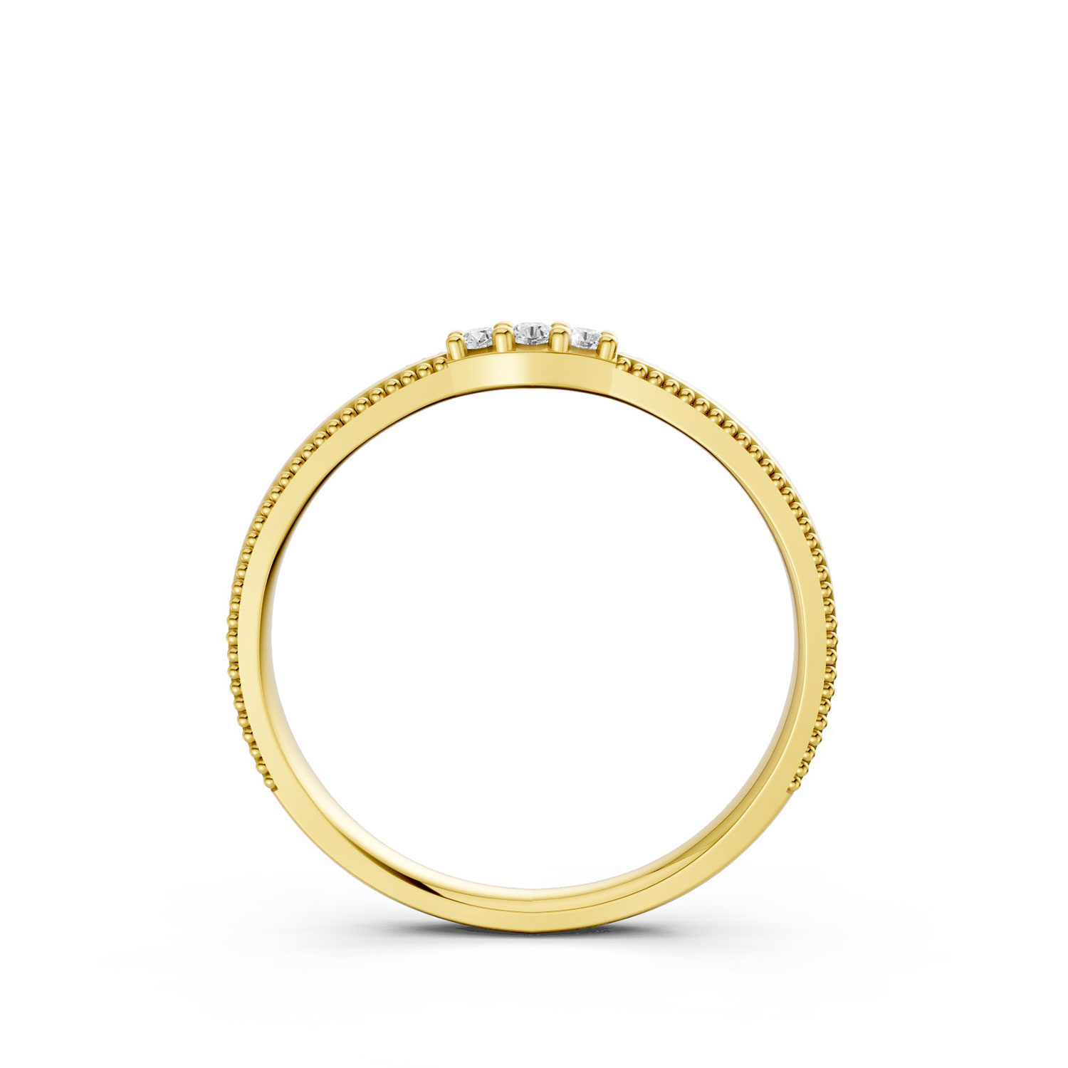 JDR2604-L-F-KY Nhẫn Cưới Nữ 10K CZ The Mikels