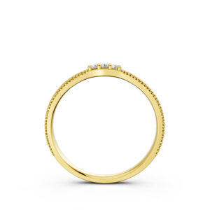 Nhẫn Cưới Nữ 10K CZ The Mikels-Slim Design