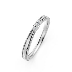 Nhẫn Cưới Nữ 10K CZ The Mikels-Slim Design