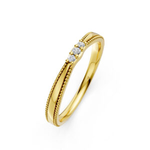 Nhẫn Cưới Nữ 10K CZ The Mikels-Slim Design