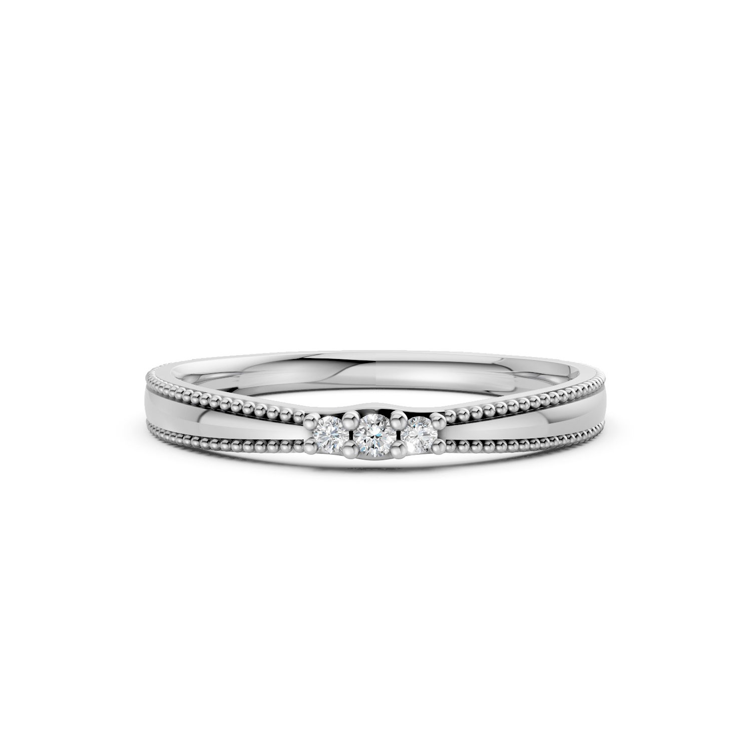 Nhẫn Cưới Nữ 10K CZ The Mikels-Slim Design Nhẫn Cưới Nữ 10K CZ The Mikels-Slim Design