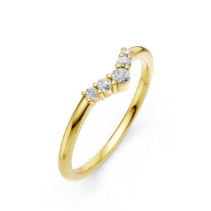 Nhẫn Cưới Nữ 10K CZ The Kings