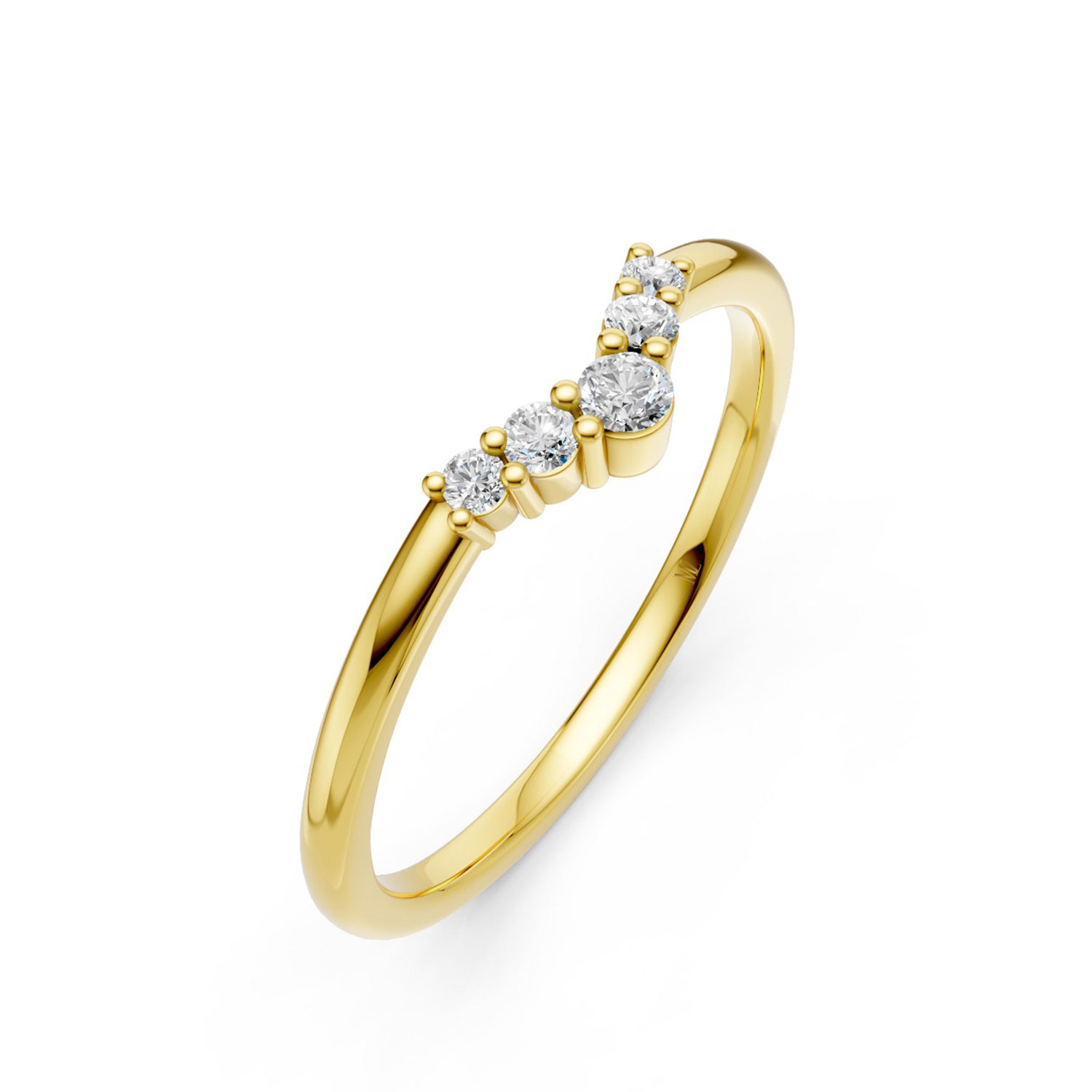 JDR2605-L-P-KY Nhẫn Cưới Nữ 10K CZ The Kings