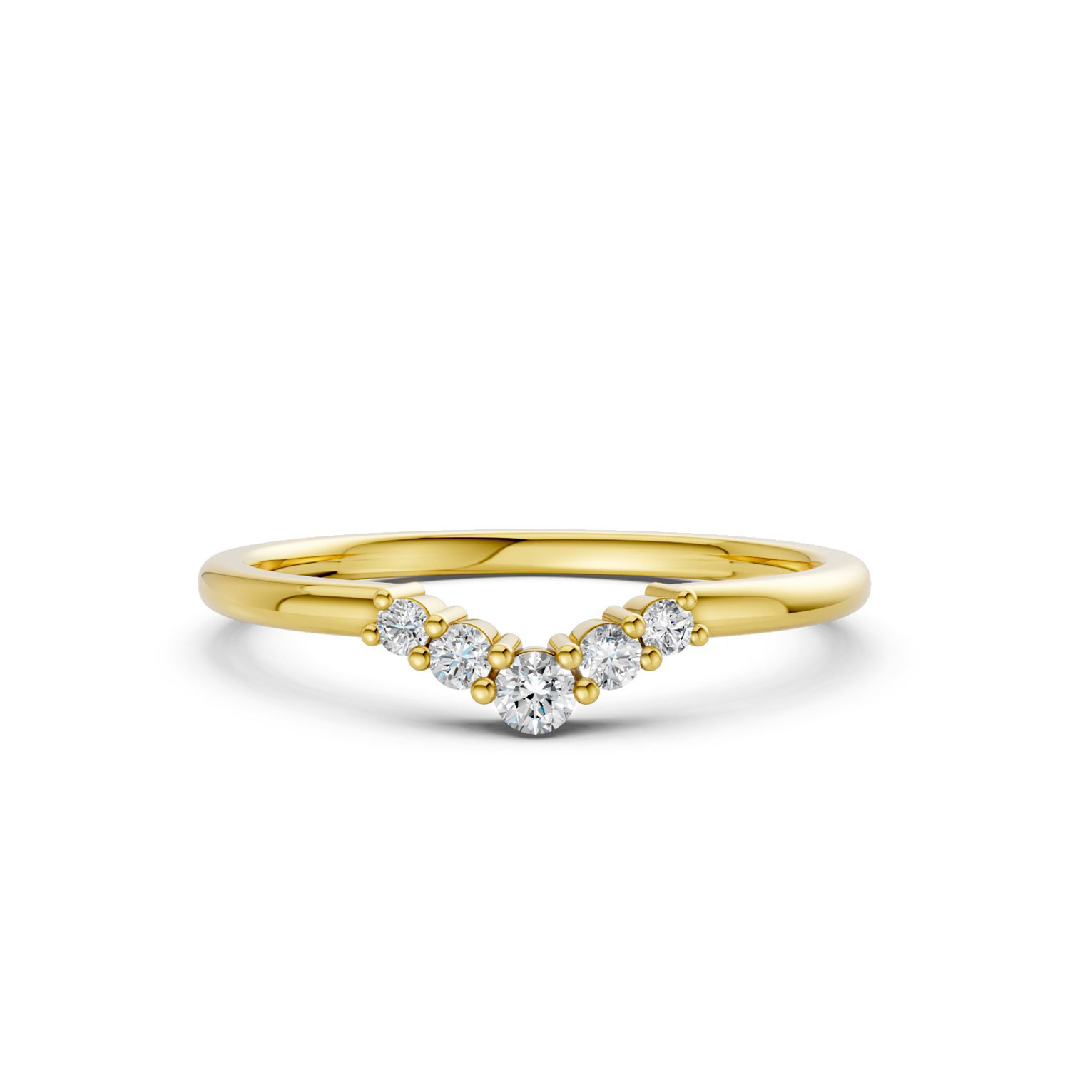 JDR2605-L-T-KY Nhẫn Cưới Nữ 10K CZ The Kings