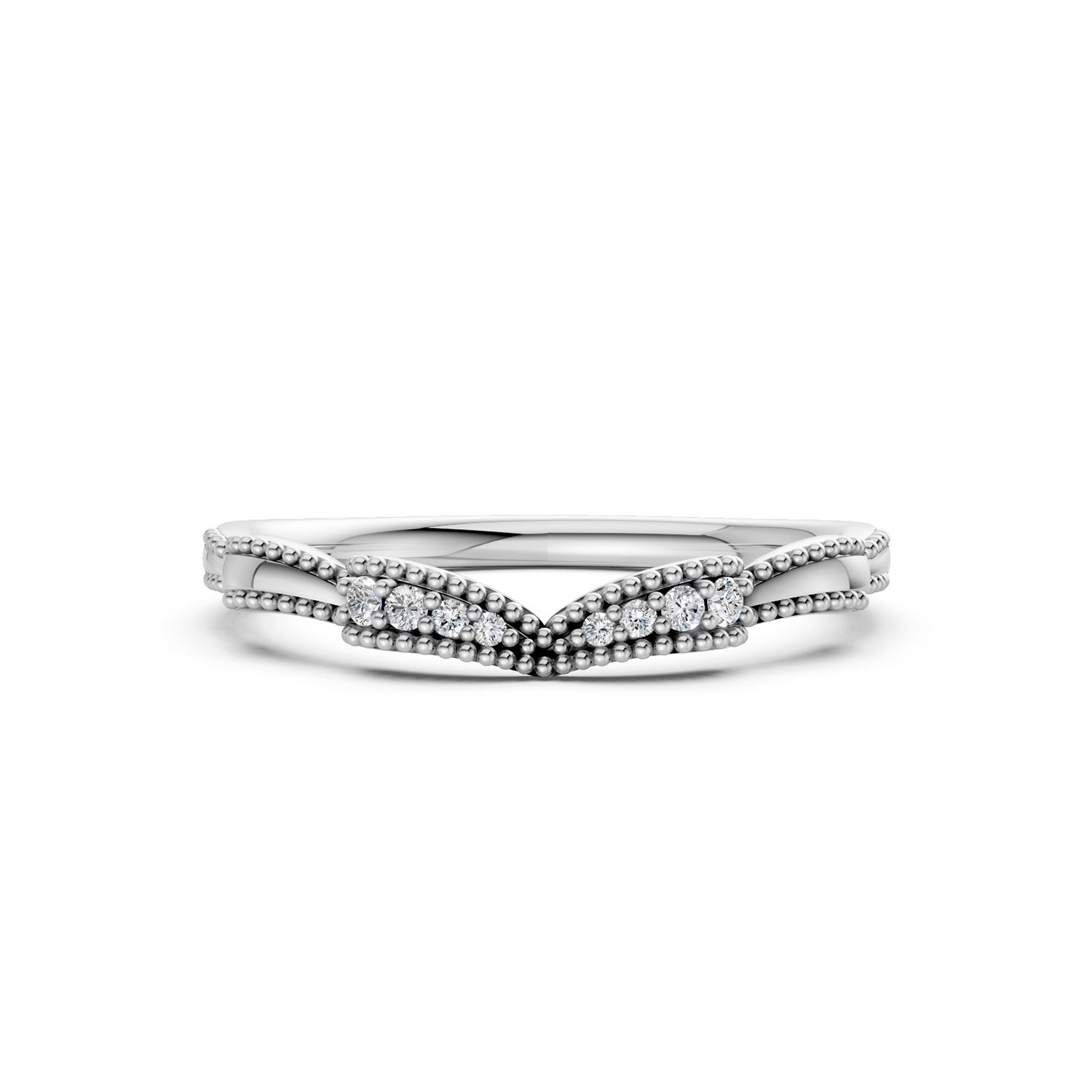 JDR2606-L-T-KW Nhẫn Cưới Nữ 10K CZ The Lexuses