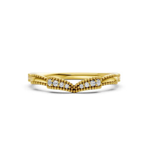 Nhẫn Cưới Nữ 10K CZ The Lexuses-Slim Design