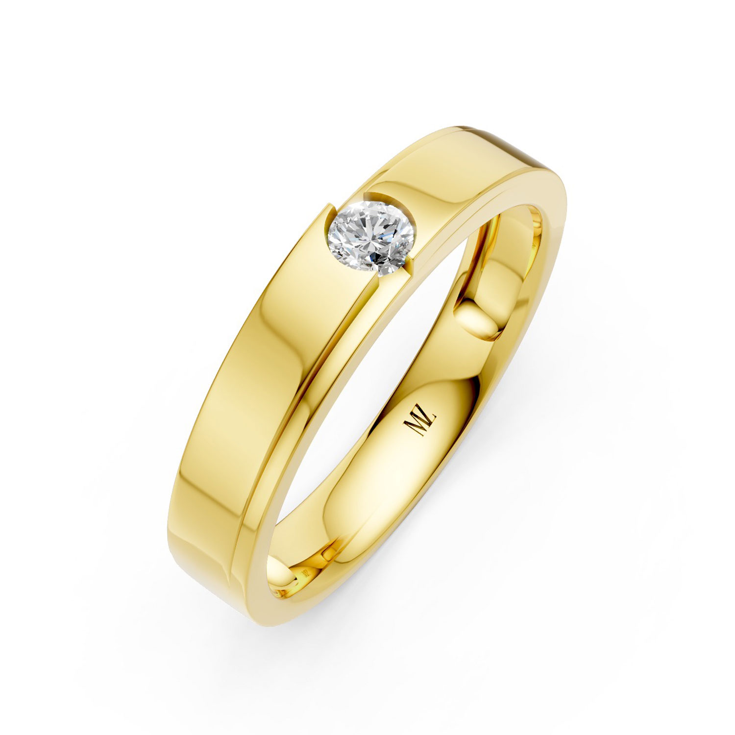 JDR2607-L-P-KY Nhẫn Cưới Nữ 14K Kim Cương Lab-grown The Luciens