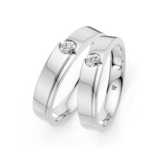 Cặp Nhẫn Cưới 14K Kim Cương Lab-grown The Luciens