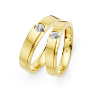 Cặp Nhẫn Cưới 14K Kim Cương Lab-grown The Luciens