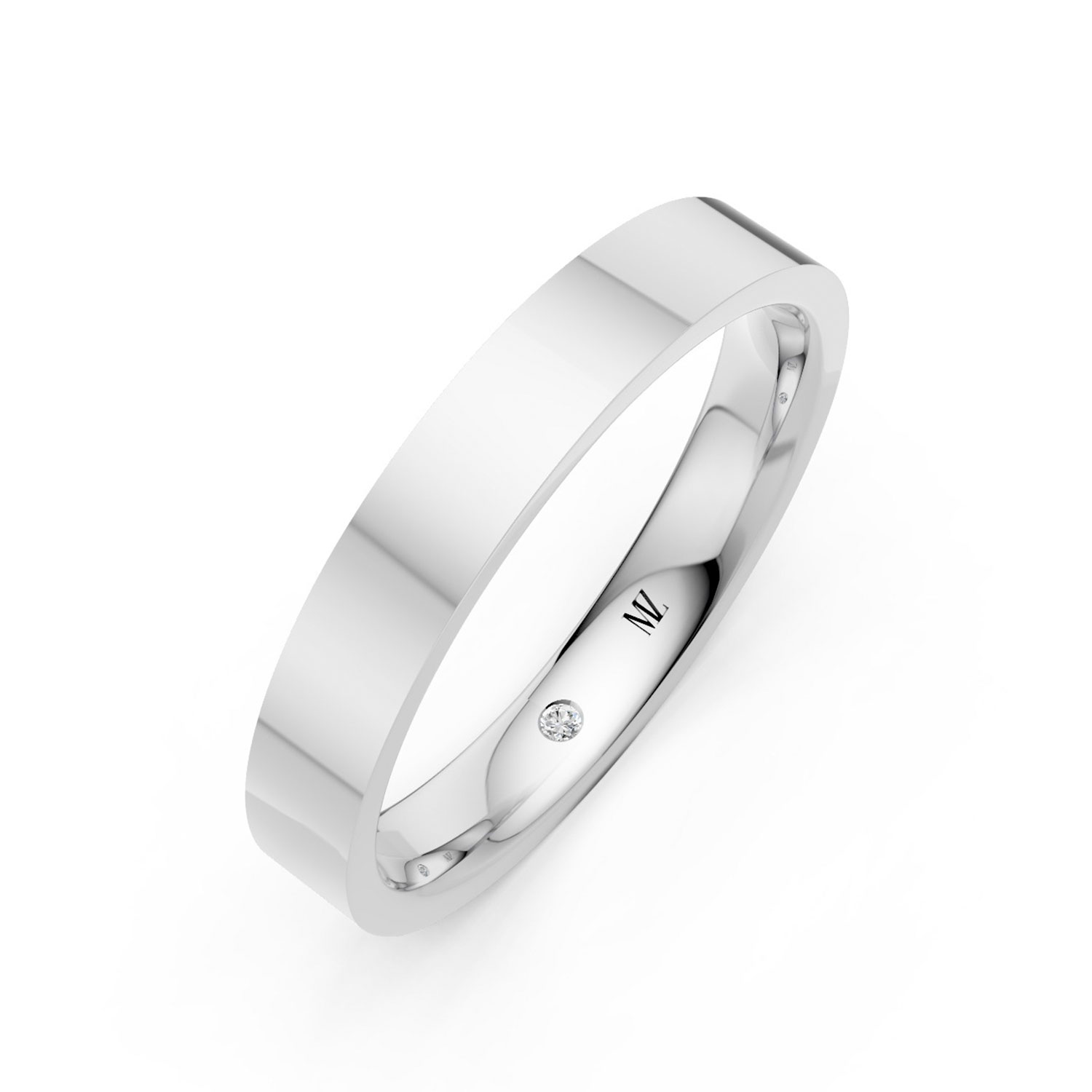 JDR2608-L-P-KW Nhẫn Cưới Nữ 14K Kim Cương Lab-grown The Lous
