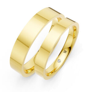 Cặp Nhẫn Cưới 14K Kim Cương The Lous