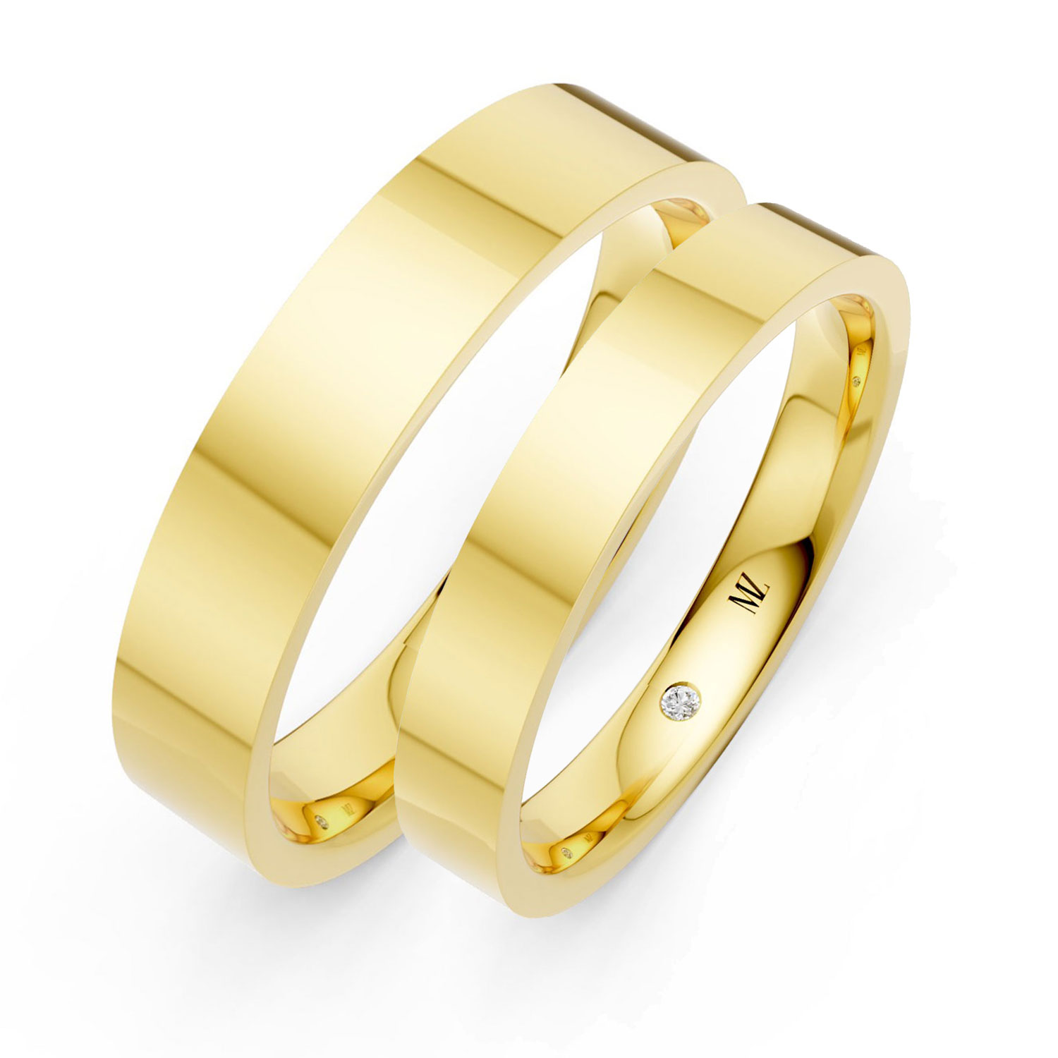 JDR2608-LM-KY Cặp Nhẫn Cưới 14K Kim Cương The Lous