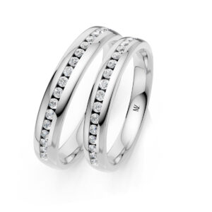 Cặp Nhẫn Cưới 14K Kim Cương The Natividads