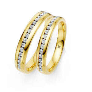 Cặp Nhẫn Cưới 14K Kim Cương The Natividads