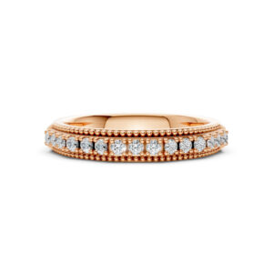 Nhẫn Cưới Nữ 14K CZ Caro