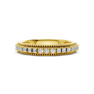 Nhẫn Cưới Nữ 14K CZ Caro