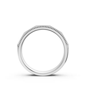Nhẫn Cưới Nam 14K Caro