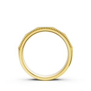 Nhẫn Cưới Nam 14K Caro