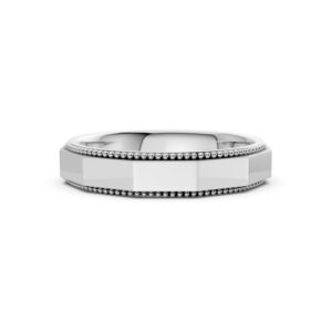 Nhẫn Cưới Nam 14K Caro