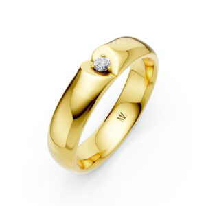 Nhẫn Cưới Nam 14K CZ Tender Love