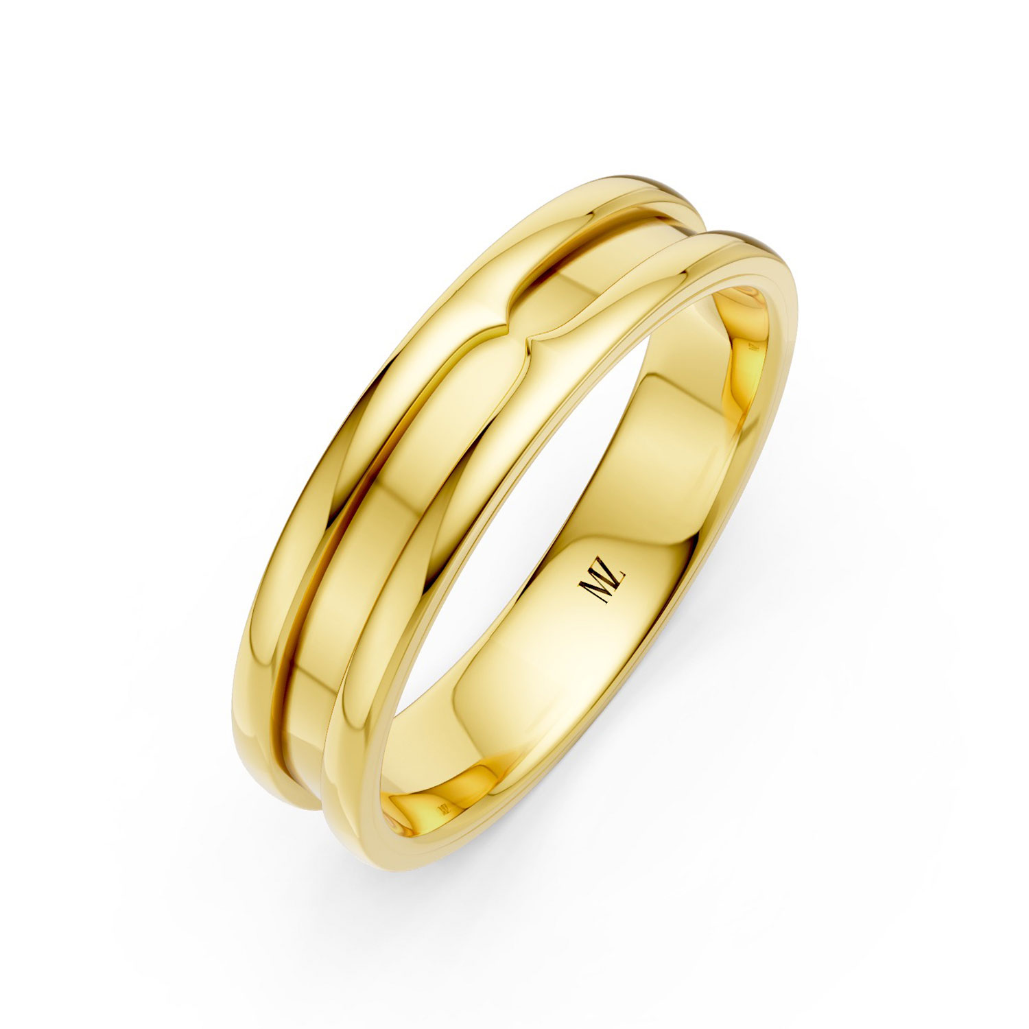 JDR2660A-M-P-KY Nhẫn Cưới Nam 18K Esmeralda