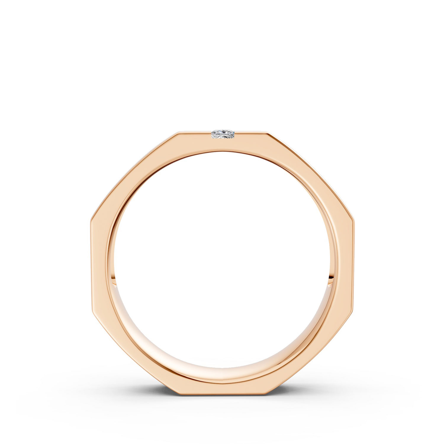 JDR2663-M-F-KR Nhẫn Cưới Nam 14K CZ Montreal