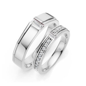 Cặp Nhẫn Cưới 14K CZ Sweety