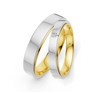Cặp Nhẫn Cưới 18K Kim Cương Helene