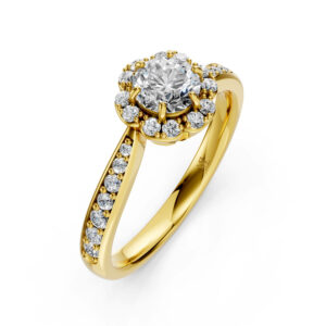 Nhẫn Cầu Hôn 14K CZ Perry