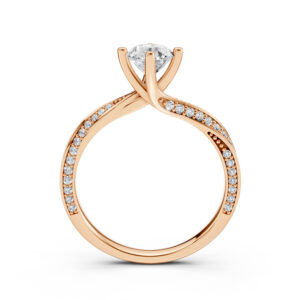 Nhẫn Cầu Hôn 14K CZ Aspen