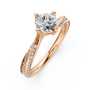 Nhẫn Cầu Hôn 14K CZ Aspen