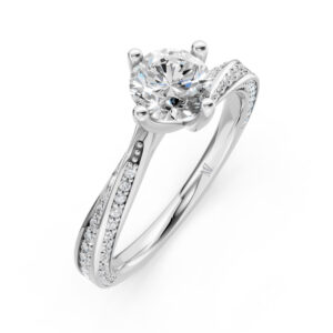 Nhẫn Cầu Hôn 14K CZ Aspen