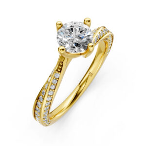 Nhẫn Cầu Hôn 14K CZ Aspen