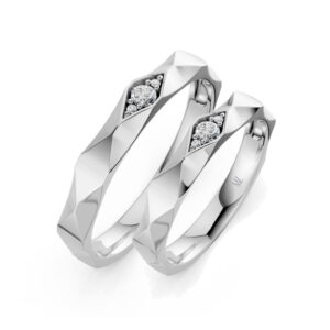 Cặp Nhẫn Cưới 14K Kim Cương Lab-grown Horus