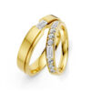 Cặp Nhẫn Cưới 14K CZ Selene