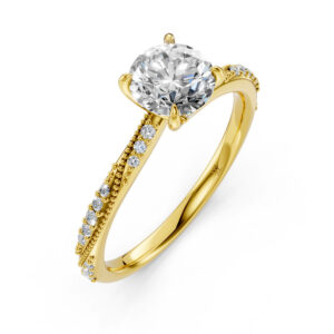 Nhẫn Cầu Hôn 10K CZ Margo