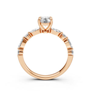 Nhẫn Cầu Hôn 14K CZ Brook