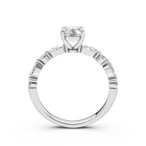 Nhẫn Cầu Hôn 14K CZ Brook
