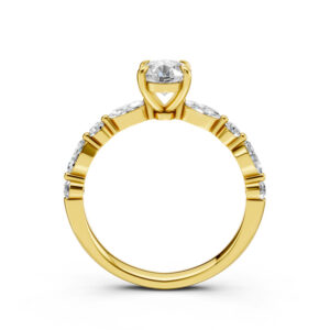 Nhẫn Cầu Hôn 14K CZ Brook