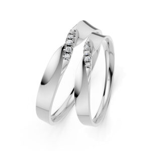 Cặp Nhẫn Cưới 14K CZ In My Heart