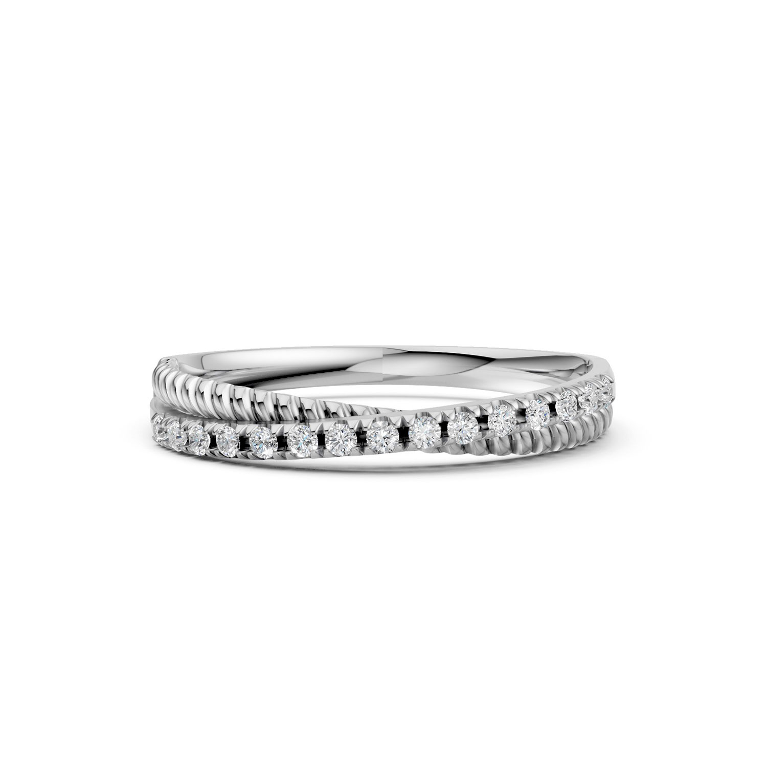 Nhẫn Cưới Nữ 14K Kim Cương Infinty Us Nhẫn Cưới Nữ 14K Kim Cương Infinty Us